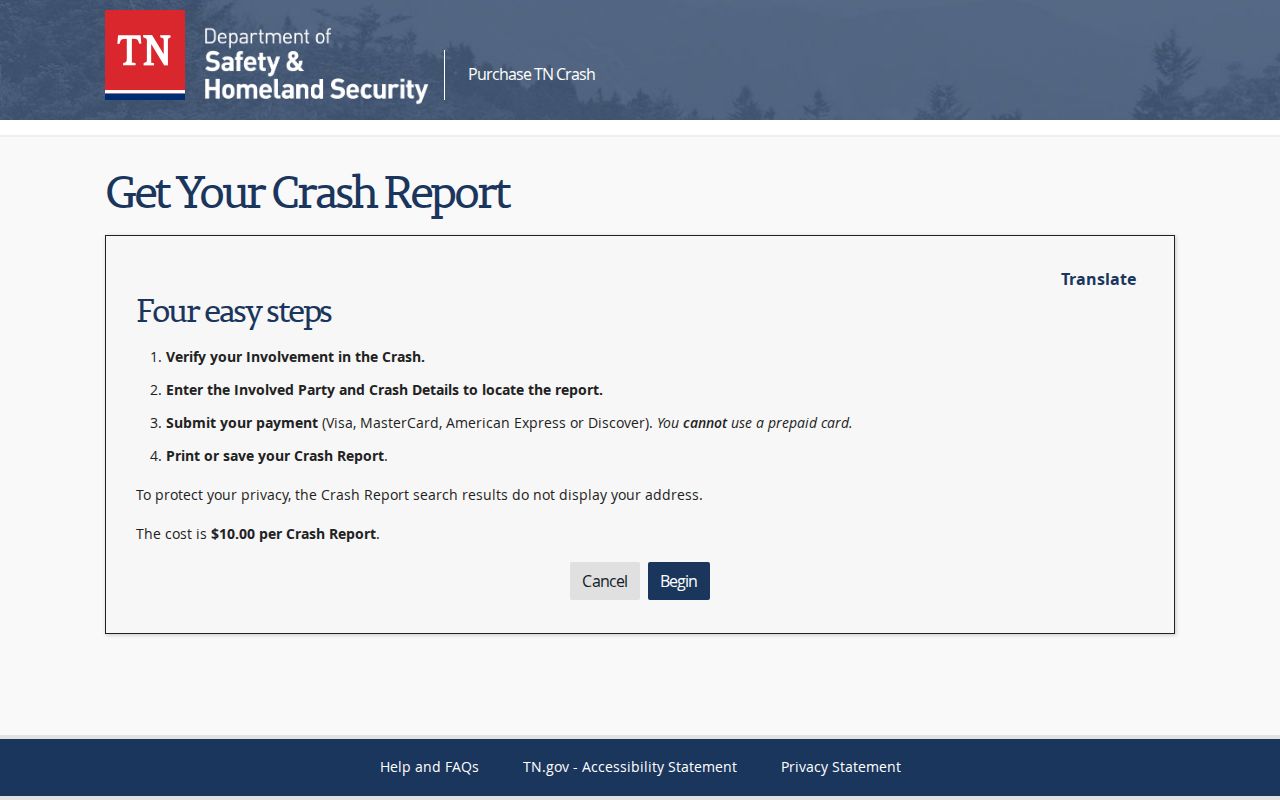Tennessee crash report fields used with Bradley County arrest records